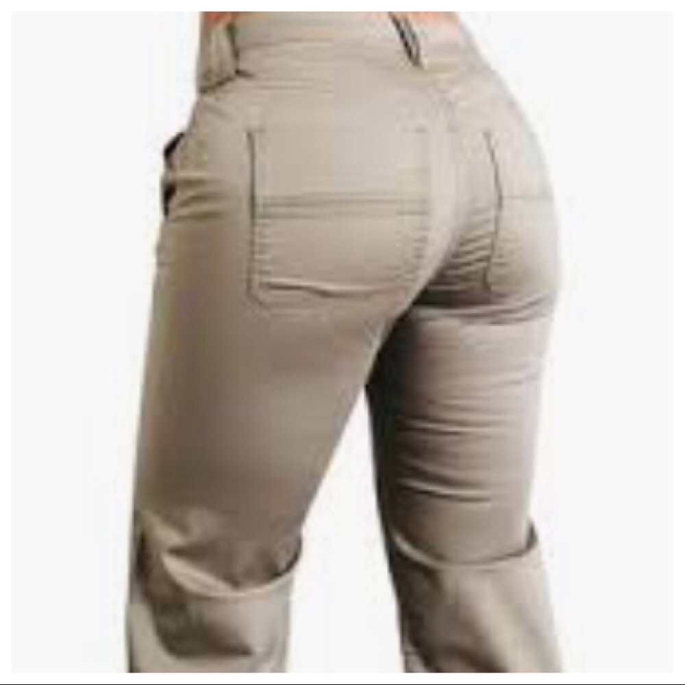 BURBERRY BRIT PORTLAND PALE SISAL COLOR PANTS. - Picture 2 of 6